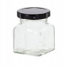 SQUARE JAR 120 ML FI 53 + SET OF 120 SPICE LABELS PKG=24 PCS