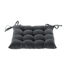 PODUSZKA NA KRZESŁO 40 x 40 x 6 CM CIEMNOSZARA