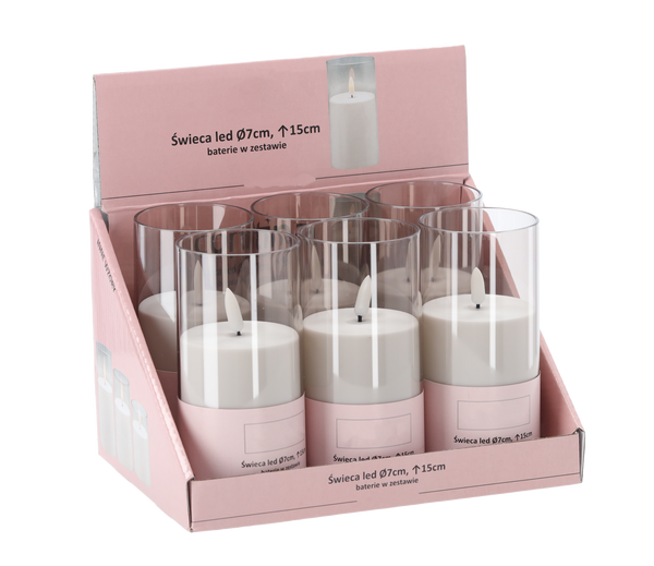 CANDLE LED ÎN TUB 15CM DIA.7CM*7859