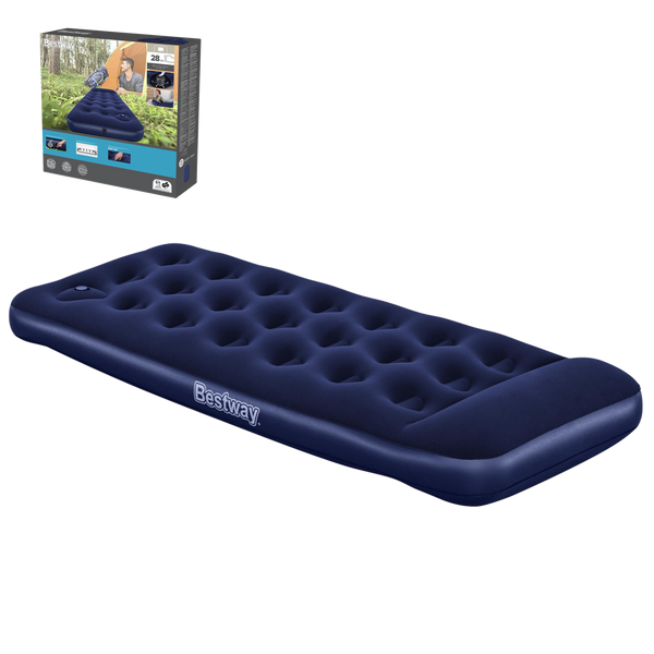 SALTEA INFLATABILĂ PENTRU O SINGURĂ PERSOANĂ CU POMPĂ PE PICIOARE 185 x 76 x 28 CM *8864