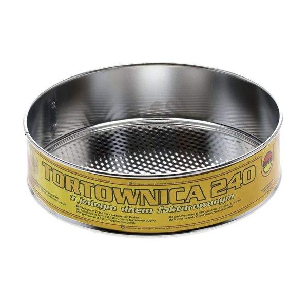EMBOSSED CAKE TIN FI 24CM