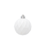 SET OF 16 BAUBLES 6 CM WHITE