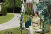 GARDEN PERGOLA WITH BENCH