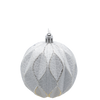 SET OF 6 CHRISTMAS TREE ORNAMENTS - MIX OF DESIGNS 8CM