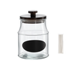 JAR 2.2 L WITH WOODEN LID, WRITING LABEL AND CHALK