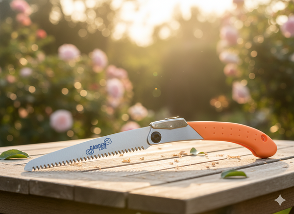 Folding hand saw with SK-5 steel blade 21 CM