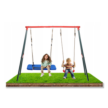 TWO-SEATER GARDEN SWING 290 x 180 x 200 CM