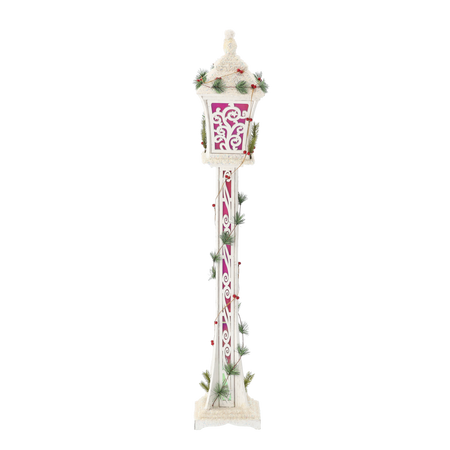CHRISTMAS WHITE LED LANTERN 20 x 20 x 120 CM
