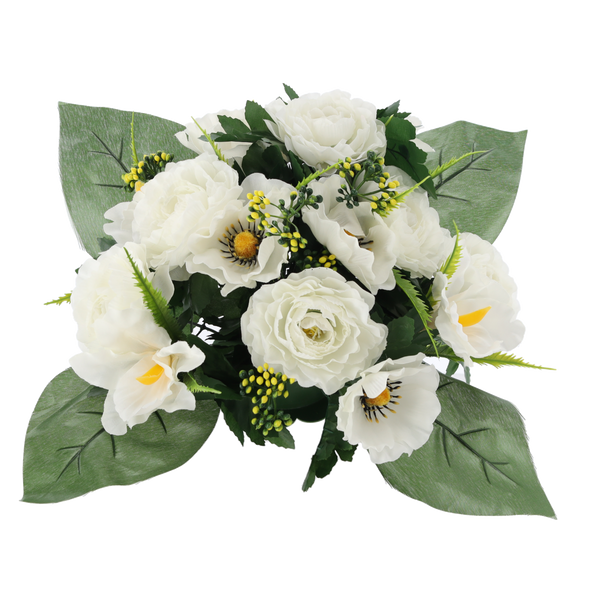 BUCURI ARTIFICIALE DE FLORI PIVNIȚĂ 25 x 32 x 32 CM MIX DE CULORI ambalaj=12 buc *2935