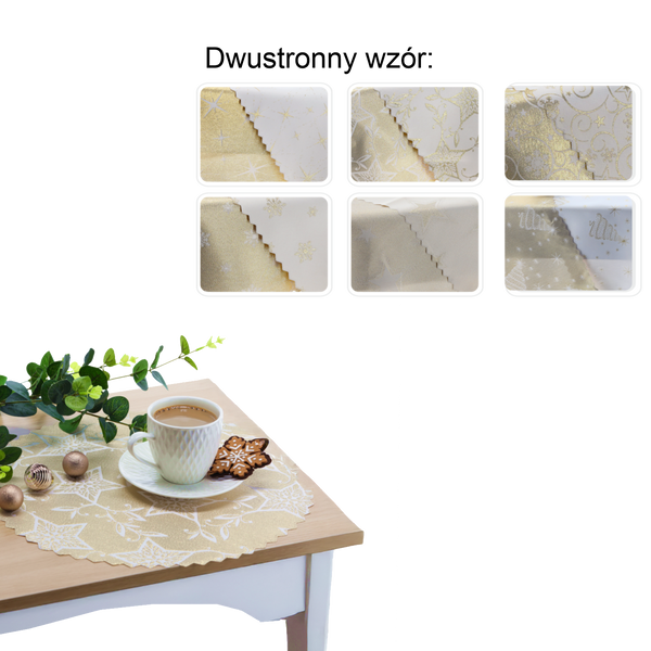 ȘERVETĂ DUBLE GOLD MIX FI 36 CM CRĂCIUN PACHET 1BUC *4297