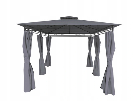 GARDEN GAZEBO GREY 3 X 4M 3 X 4 X H2.6m *5712