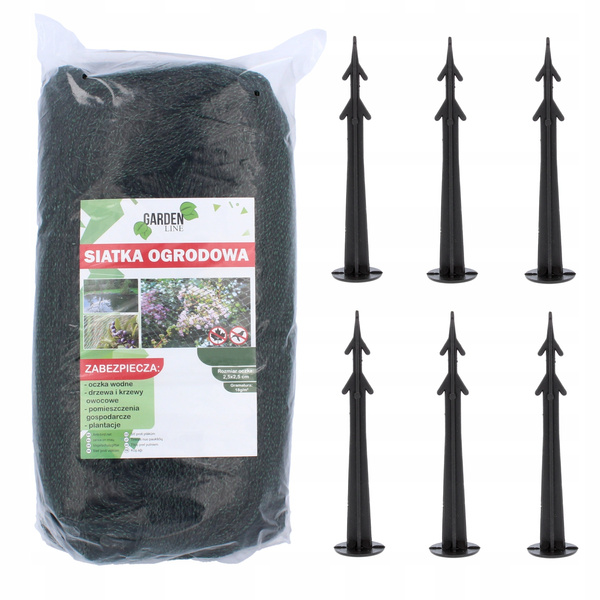 OCHRANNÁ SÍTĚ PROTI PTÁKŮM 4x10m (30g/m2) + 6 PLASTOVÝCH KOLÍKŮ *9820