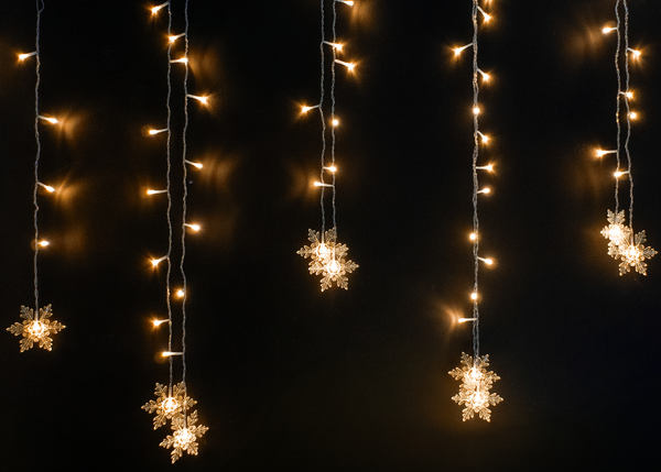 LED STAR LIGHTS 96L WARM WHITE