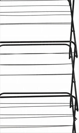 SUSZARKA DO BIELIZNY "CAMILLA" CZARNA 62 x 51 wys. 136,5 CM *1150