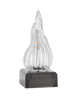 LED FLAME INSERT WITH CROSS 3974