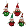 ORNAMENT DE BRAZ ÎN FORMĂ DE CLĂCĂ - CLĂCĂ ELVESCU MIX DE MODELE 5 x 12 CM ambalaj=8buc *8525