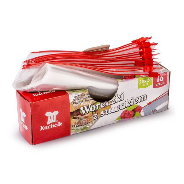 FREEZER BAGS WITH ZIPPER 20X20 CM A"16