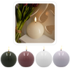 ŚWIECA WOSKOWA LED - BALL 8,5 x 8,5 CM MIX KOLOR *9317