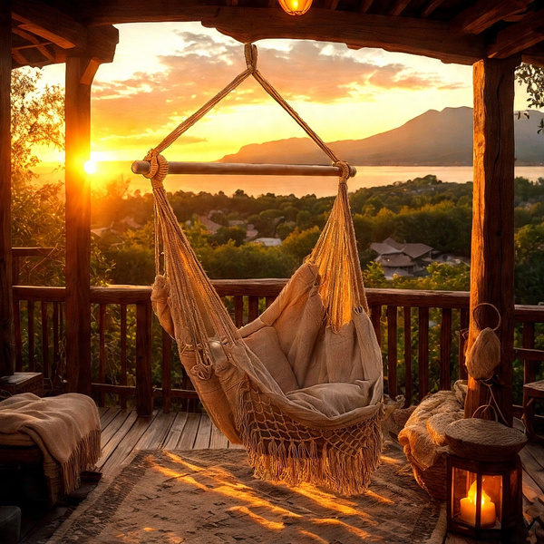 HAMMOCK - SWING - BRAZILIAN HANGING CHAIR BOHO 130X100X100 CM