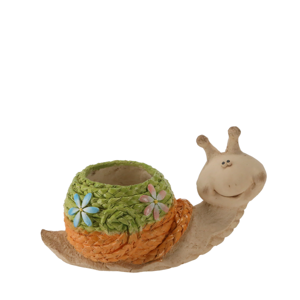 VAZĂ DE GRĂDINĂ - MODULAR CU SCOICĂ ÎNȘFĂRTUITĂ 43 x 21,5 x 25,5 CM *7362