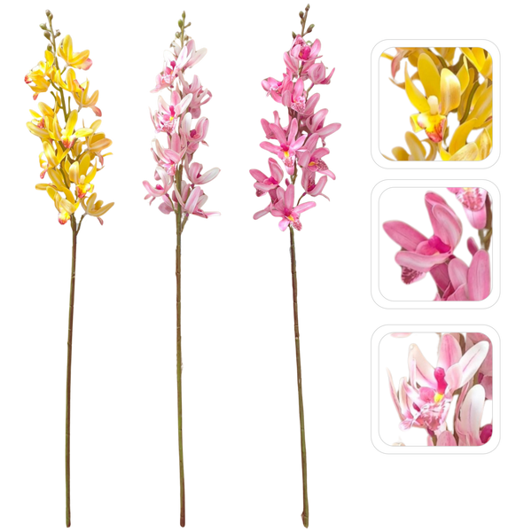 SZTUCZNA GAŁĄZKA - STORCZYK CYMBIDIUM MIX KOLORÓW opak=24szt *3399