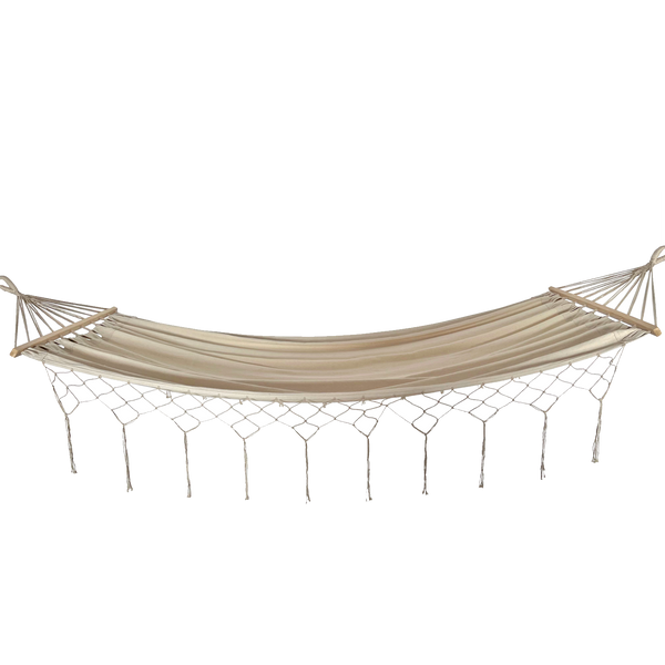 HAMAK S FRINGI BOHO 200 x 100 CM BEŽOVÝ *3286