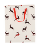 CHRISTMAS GIFT BAG REINDEERS 26 x 32 x 10 CM