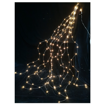 LAMPKI LED DRUCIKI 200L CIEPŁY BIAŁY 10 WIĄZEK x 2 M WEWN/ZEWN *1780