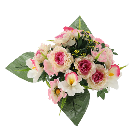 BUCURI ARTIFICIALE DE FLORI PIVNIȚĂ 25 x 32 x 32 CM MIX DE CULORI ambalaj=12 buc *2935