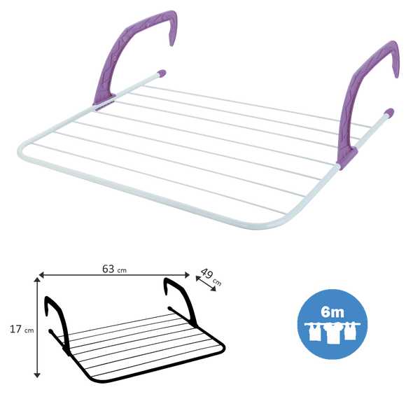 IRON TOWEL RACK 63 x 49 x 17 CM