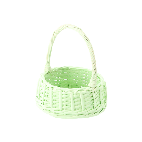 COS RATTAN 19 x 19 x 8,5/23 CM CU MÂNER - VERDE *8338