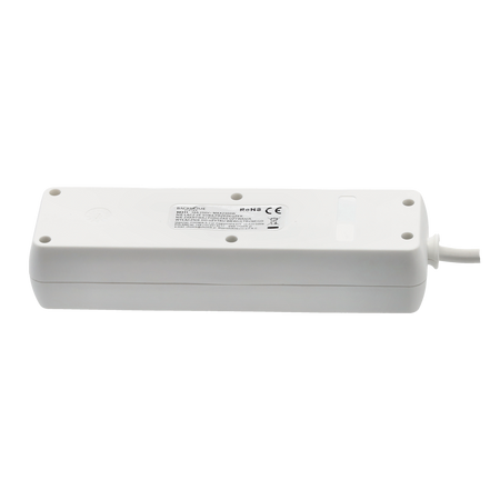 EXTENSION CORD POWER STRIP WITH SWITCH 3 SOCKETS 5M WHITE