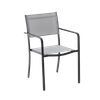 KRZESŁO OGRODOWE SZARE 54x55x86cm *0877