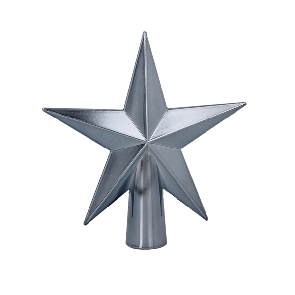 TREE TOPPER 15 CM STAR OLIVE/COPPER/GRAPHITE