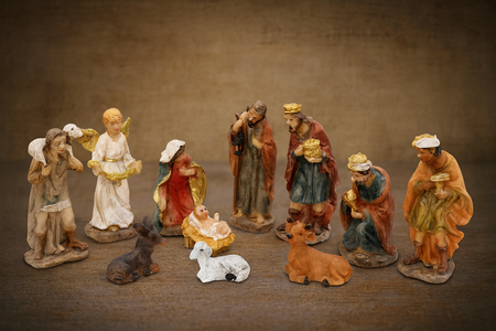 CHRISTMAS FIGURINES SET 11 PCS. 5,5 CM
