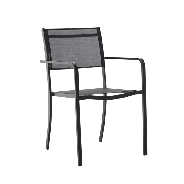 GARDEN CHAIR BLACK 54X55X86CM