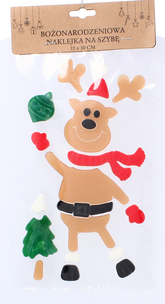 CHRISTMAS WINDOW STICKER 15 x 30 CM