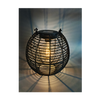 LAMPION SOLAR NEGRU 19 CM LED *6044