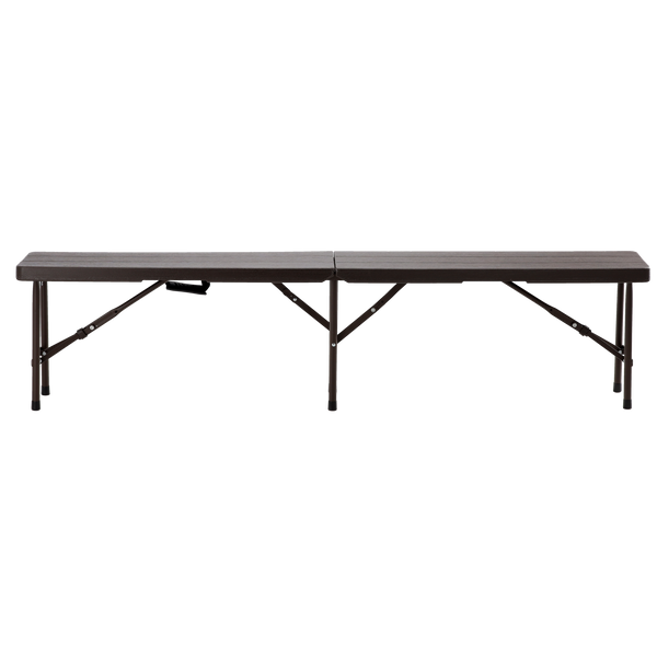 Bancă turistică pliabilă 180 x 25 x 43 cm maro *0995