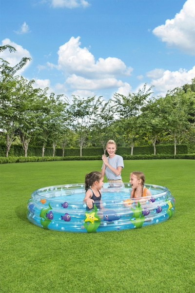 Bestway® 6' x H13"/1.83m x H33cm Deep Dive 3-Ring Pool