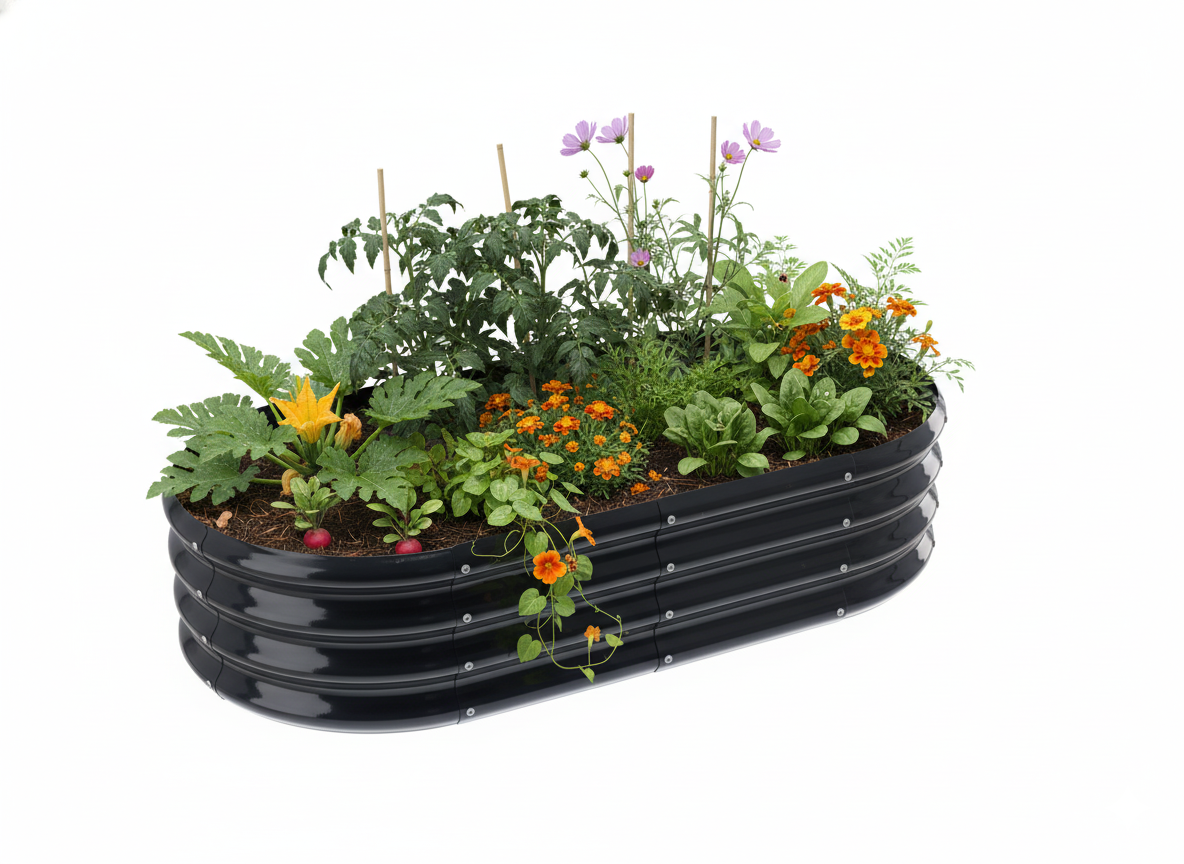 GRZĄDKA WARZYWNO-KWIATOWA 120 X 60 X 30 CM OWALNA ANTRACYT pol_pl_GRZADKA-WARZYWNO-KWIATOWA-120-X-60-X-30-CM-OWALNA-ANTRACYT-1660_13