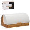 BREAD BOX ANISE - BAMBOO WITH METAL LID 38 x 28 x 18,5 CM WHITE