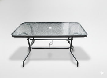 RECTANGULAR GARDEN TABLE 150 X 90 X 70 CM