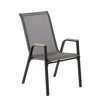 STEEL KD TEXTILENE CHAIR 72,5 x 55,5 x 92,5 CM GREY