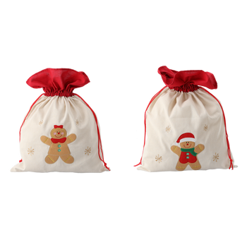 GIFT BAG 45 X 60 CM BEIGE MIXED PATTERNS