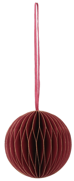 KPL. 6 BOMBEK NA CHOINKĘ Z PAPIERU FI 8 CM MIX KOLOR opak=6kpl *2211