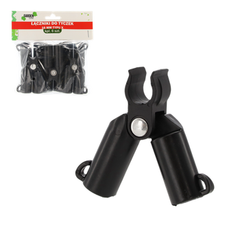 SET OF 6 CONNECTORS FOR POLES 16 MM TYPE X pack=24sets