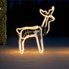 RENIFERUL FESTIV CU CAP MOBILE NEON LED 64 x 22 x 70 CM ALB CALD INTERIOR/EXTERIOR *8363