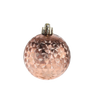 SET OF 24 BAUBLES 6 CM OLIVE/COPPER/GRAPHITE MIX DESIGNS