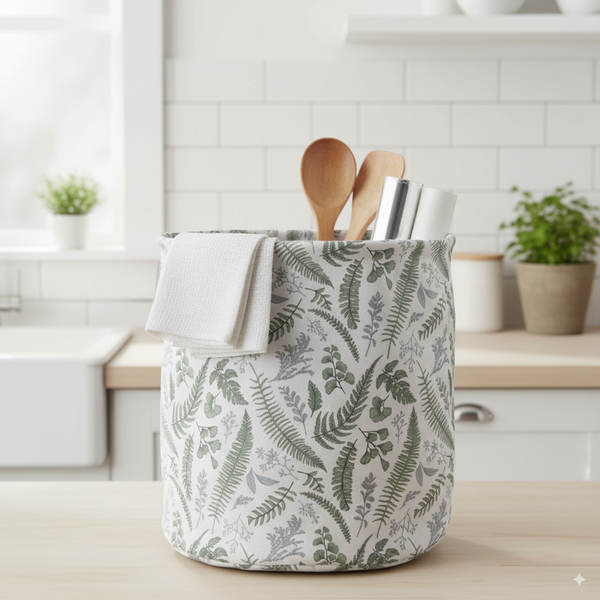 ROUND BASKET LEAVES SIZE S